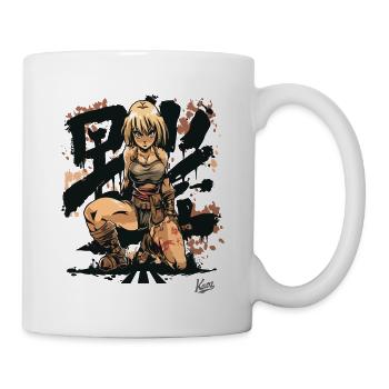 Combattante barbare et vierge à l’épée - Mug blanc - blanc - Droite