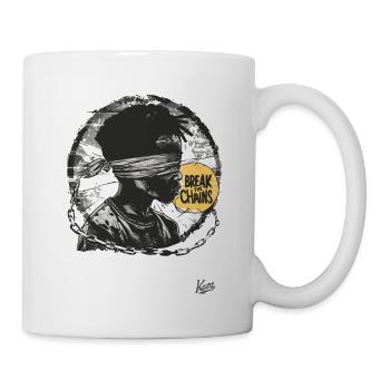 Spreng die Ketten! - Tasse - Weiß - Rechts