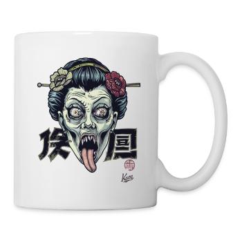 Horror Zombie Geisha - Mug - white - Right