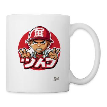 Hip Hop Frieden Zeichen - Tasse - Weiß - Rechts