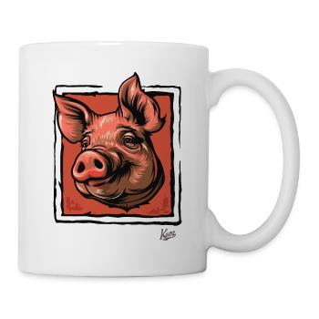 The Pig the Sow, Funny Pig's Head - Mug - white - Right