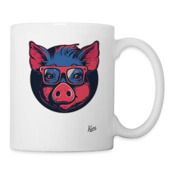 Clever piggy: Pig as smart as a sow - Mug - white - Right