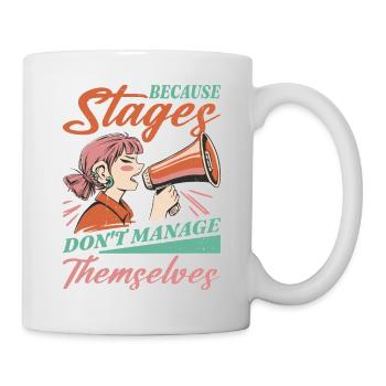 Parce que les étapes ne se gèrent pas toutes seules - Mug blanc - blanc - Droite
