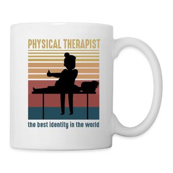 USA Physiotherapeut Rretro Student - Tasse - Weiß - Rechts