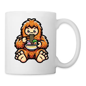 Bol de nouilles Kawaii Bigfoot Ramen - Mug blanc - blanc - Droite