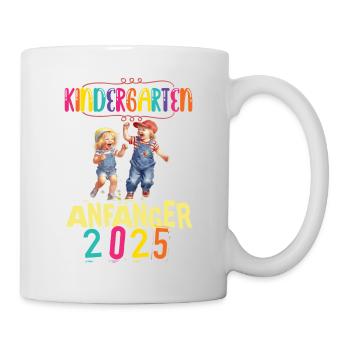 Kindergarten Anfänger 2025 Kita Krippe Hort - Tasse - Weiß - Rechts