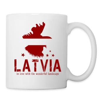 Latvia Latvia Latvian - Mug - white - Right