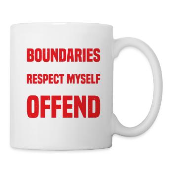 I Set Boundaries To Respect Myself 2 - Tasse - Weiß - Rechts