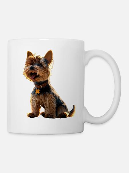 Yorkshire Terrier Hunde Liebhaber Süßer Yorkie - Tasse - Weiß
