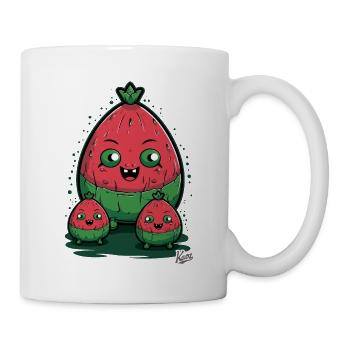 Famille fruitée : Le melon melon - Mug blanc - blanc - Droite