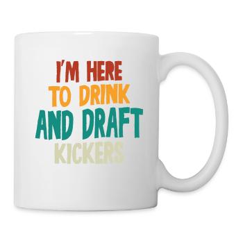 Fantasy Football Party Drink Draft Kickers Funny - Tasse - Weiß - Rechts