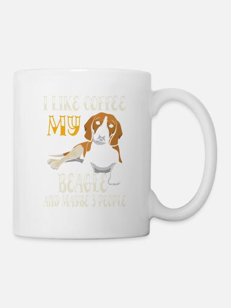 Café Beagle - Mug blanc - blanc