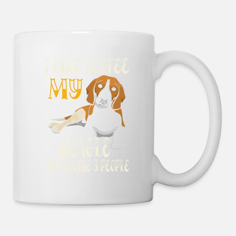 Café Beagle - Mug blanc - blanc