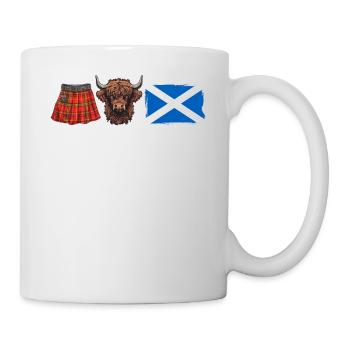 Kilts Cows Caledonia - Tasse - Weiß - Rechts