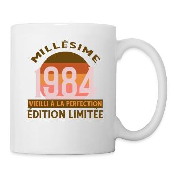 millesime 1984 cadeau 40 ans anniversaire humour - Mug blanc - blanc - Droite