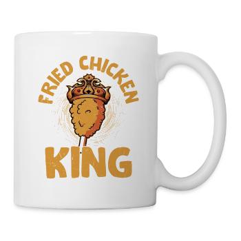 Fried Chicken King Fry Fast Food - Tasse - Weiß - Rechts
