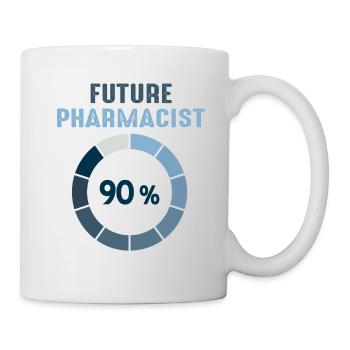 future vintage retro pharmacist pharmacy tech - Mug blanc - blanc - Droite