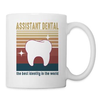 Future Vintage Retro Assistant Dental Surgery - Mug - white - Right