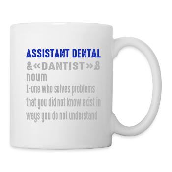 Future Vintage Retro Assistant Dental Surgery - Mug - white - Right