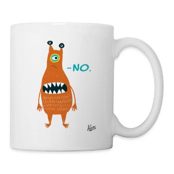 Monstre drôle et ennuyeux, non, cool - Mug blanc - blanc - Droite