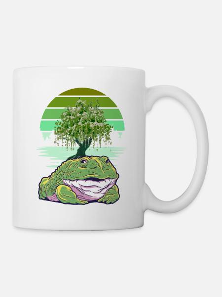 Frosch Frösche Kröte Kröten - Tasse - Weiß