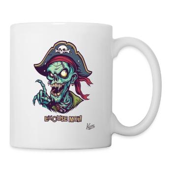 Pirate Zombie Français : Excuse Moi - Mug blanc - blanc - Droite