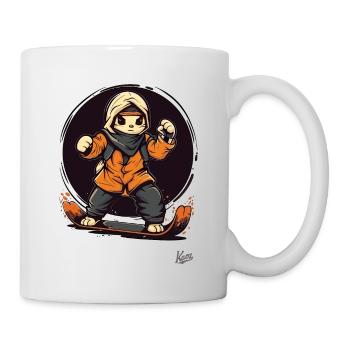 Oldschool Animals Snowboarding - Mug - white - Right