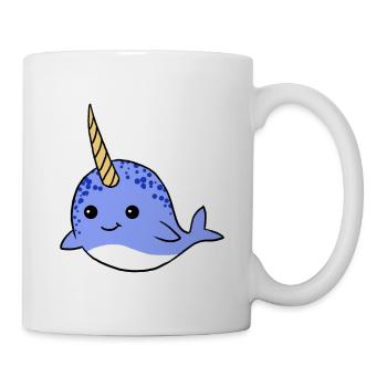 Cute Narwhal Unicorn Of The Sea Cool Sea Animal - Mug - white - Right