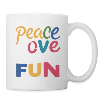 Peace, Love and Joy - Mug - white - Right