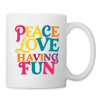Peace, Love and Joy - Mug - white - Right