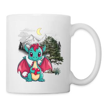 Tiroler Drache Drachen Tirol Gebirge Berge Kind - Tasse - Weiß - Rechts