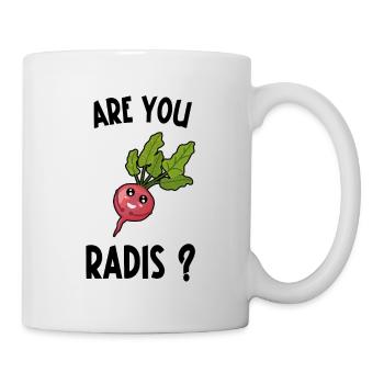 are you radis - Mug blanc - blanc - Droite