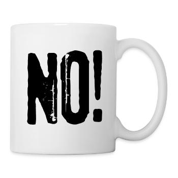 NO! - Mug blanc - blanc - Droite