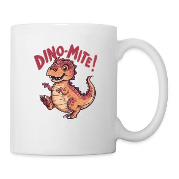 Dino avec un design drôle pour enfants - Mug blanc - blanc - Droite