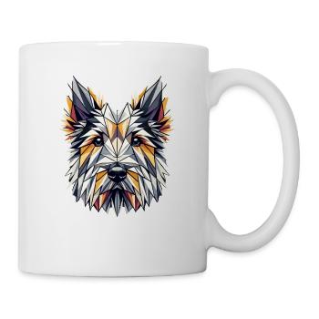Art Géométrique Glen Of Imaal Terrier Terriers - Mug blanc - blanc - Droite