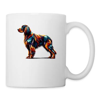 Art géométrique Gordon Setter Setters - Mug blanc - blanc - Droite