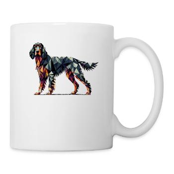 Art géométrique Gordon Setter Setters - Mug blanc - blanc - Droite