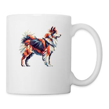 Geometric Art Icelandic Sheepdog - Mug - white - Right