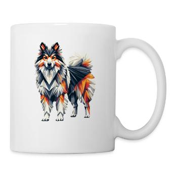 Geometric Art Icelandic Sheepdog - Mug - white - Right