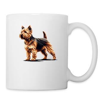Geometrische Kunst Norfolk Terrier Terrier - Tasse - Weiß - Rechts