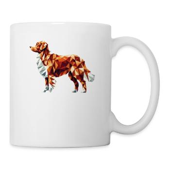 Art géométrique Nova Scotia Duck Tolling Retriever - Mug blanc - blanc - Droite
