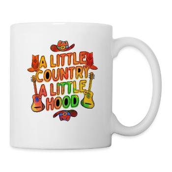 Un peu de pays Un petit quartier Musique Western - Mug blanc - blanc - Droite