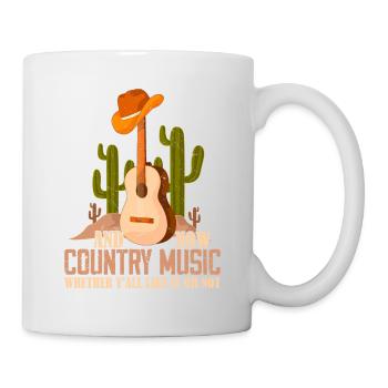 Et maintenant, la musique country, que vous le vouliez ou non - Mug blanc - blanc - Droite