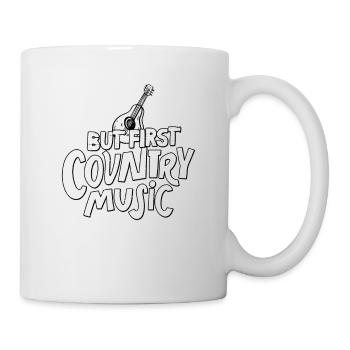 Mais d’abord, la musique country, le western cow-boy - Mug blanc - blanc - Droite