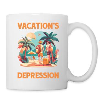 Vacation's Over Time For Depression 2 - Mug - white - Right