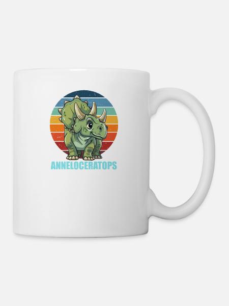 Anneloceratops Geschenkidee für Anne - Tasse - Weiß