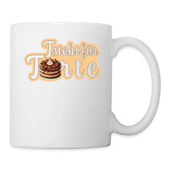 T comme gâteau - Mug blanc - blanc - Droite