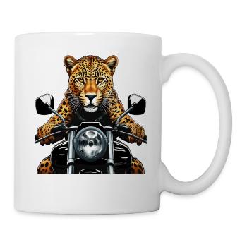 LEOPARD MOTORRAD - Tasse - Weiß - Rechts