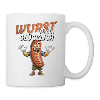 SAUSAGE MAKES YOU HAPPY - Mug - white - Right