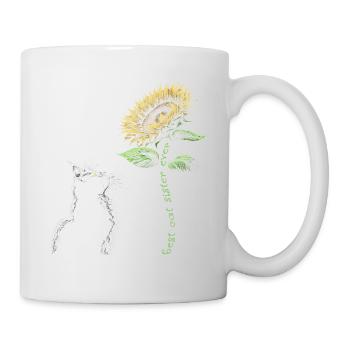 Meilleure sœur de chat de tous les temps - Mug blanc - blanc - Droite